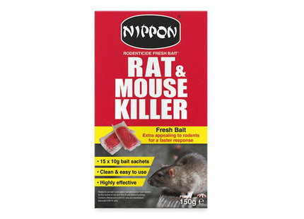 Vitax Nippon Rodenticide Fresh Bait 15 X 10G