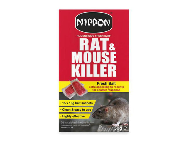 Vitax Nippon Rodenticide Fresh Bait 15 X 10G