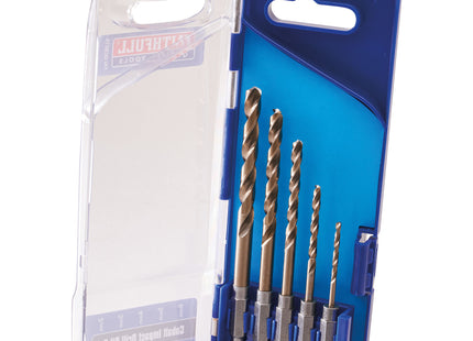 Faithfull 5 Piece HSS Cobalt Impact Drill Bit Set XMS23COBALT5