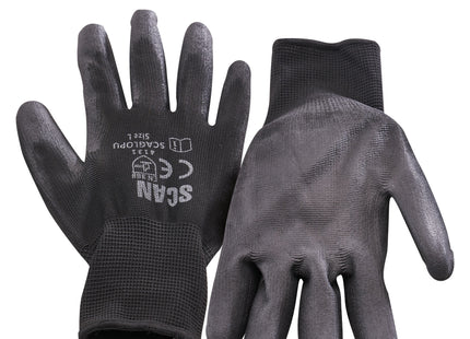 Scan Black PU Dipped Gloves (5 Pairs) XMS23GLOVEPU