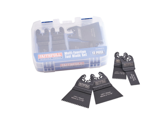 Faithfull Multi-Tool Blade Set, 12 Piece XMS23MULT12