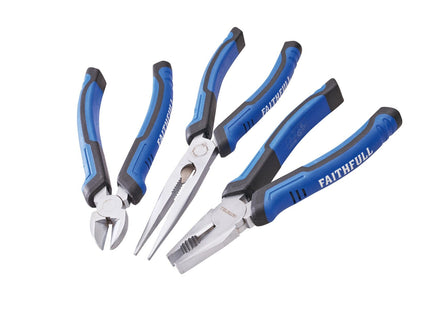 Faithfull 3 Piece Plier Set XMS23PLIERS3