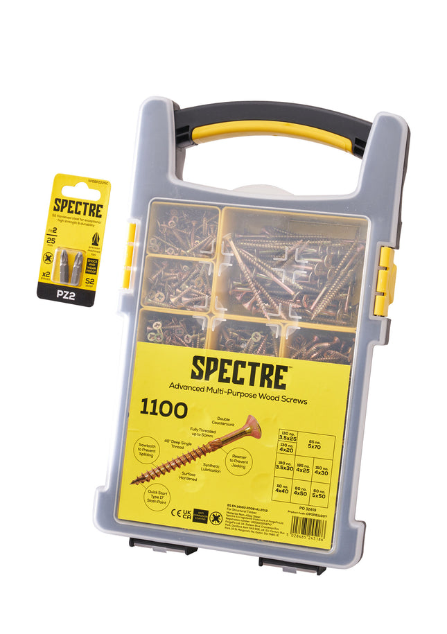 Forgefix 1100 Piece Spectre Advanced Screw Set XMS23SCRWSET