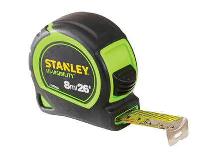 STANLEY¨ 8m (26ft) Hi-Vis Tylon Tape Measure XMS23TAPE8