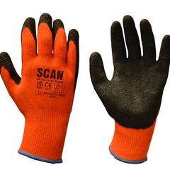 XMS Scan Thermal Latex Coated Gloves - L (Size 9) (Pack 5)                          