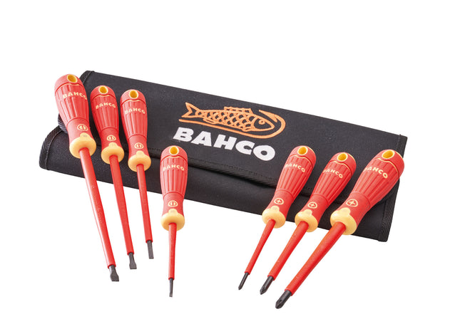 Bahco 7 Piece VDE Screwdriver Set in Wallet XMS23VDE7