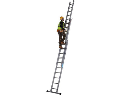 Zarges Everest Square-Rung Extension Ladder 3-Part 3 X 10