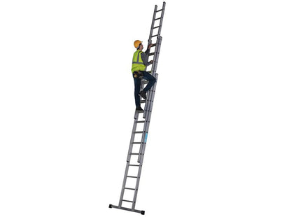 Zarges Everest Square-Rung Extension Ladder 3-Part 3 X 12