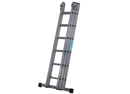 Zarges Everest Square-Rung Extension Ladder 3-Part 3 X 6