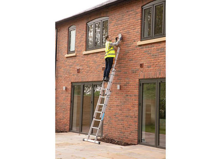 Zarges Everest Square-Rung Extension Ladder 3-Part 3 X 6