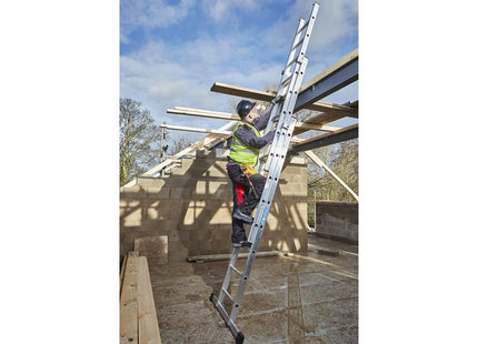 Zarges Everest Square-Rung Extension Ladder 3-Part 3 X 8