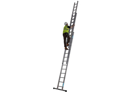 Zarges Everest D-Rung Extension Ladder 3-Part 3 X 14