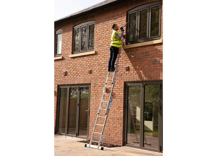 Zarges Everest D-Rung Extension Ladder 3-Part 3 X 6