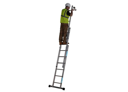 Zarges Everest D-Rung Extension Ladder 3-Part 3 X 6