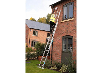 Zarges Everest D-Rung Extension Ladder 3-Part 3 X 8