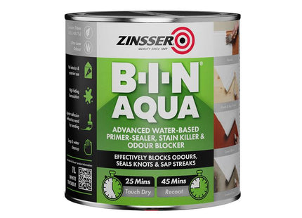 Zinsser B-I-N¨ Aqua 1 litre ZINBINA1L