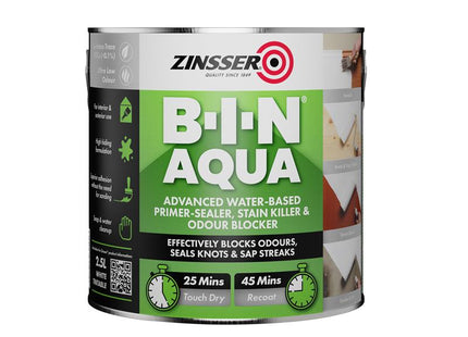 Zinsser B-I-N¨ Aqua 2.5 litre ZINBINA25L