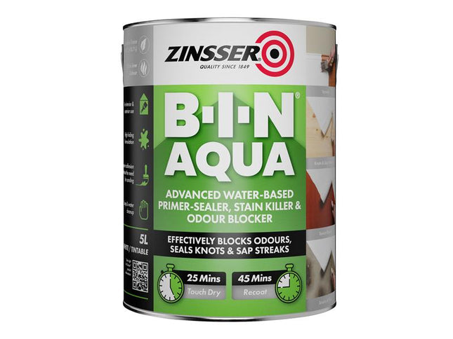 Zinsser B-I-N¨ Aqua 5 litre ZINBINA5L