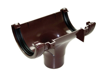 FloPlast 112 Round Running Outlet, Brown - 256148