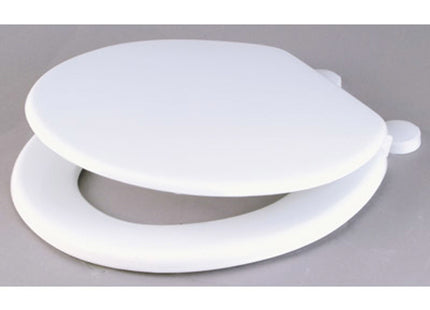 Wirquin Celmac Paramount WC Seat - White, Plastic Hinges - 21230001