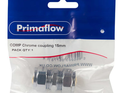 Primaflow Primapack Compression Chrome Coupling 15mm - 9CPCC15