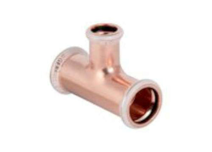 Geberit Mapress Copper T-Piece, Reduced 76.1 x 35mm - 61284