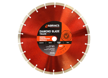 Abracs Diamond Blade Trade 300 x 10 x 20mm - ABABDD30020M