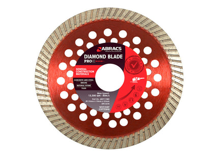 Abracs Diamond Blade Pro 115mm for General Construction - ABABDT115M