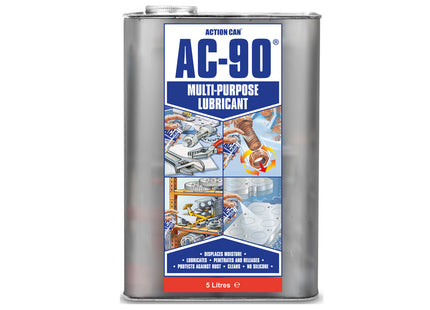 Action Can AC-90 Multi-Purpose Lubricant Fluid 5Ltr - Q99AC90005L00004000 - Essential for Home and Workshop
