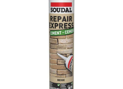 Soudal Repair Express Cement - Beige, 290ml - 128000