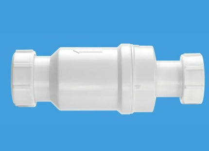 Hep2O Hepvo Cv1 White Self Seal Waste Valve 40mm