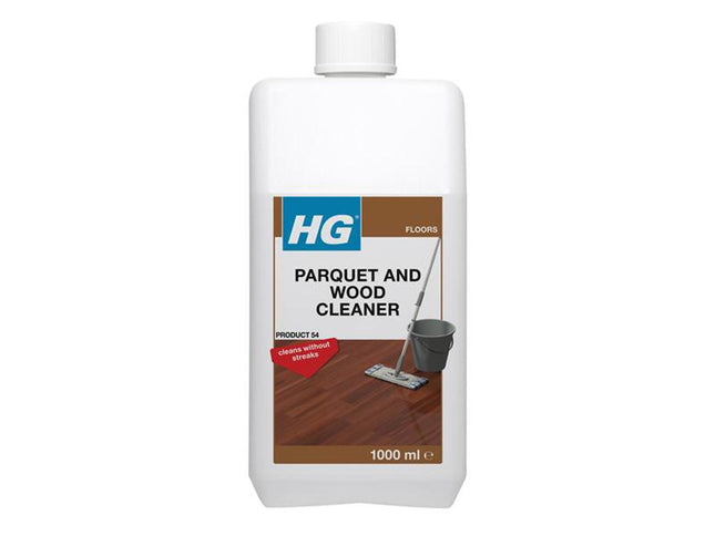HG 54 Parquet Cleaner 1 Litre - Fresh-Scented, For Varnished Floors