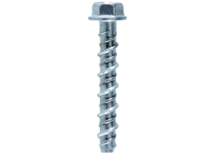 JCP Fixings Ankerbolts Hexagon Flange Head Bright Zinc Plated - 6/8 x 50mm (Box of 100)