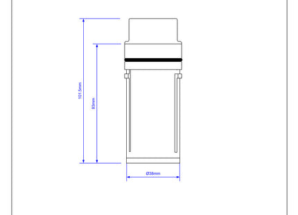 McAlpine STW50-TUBE Dip Tube for STW 1½" Shower Traps