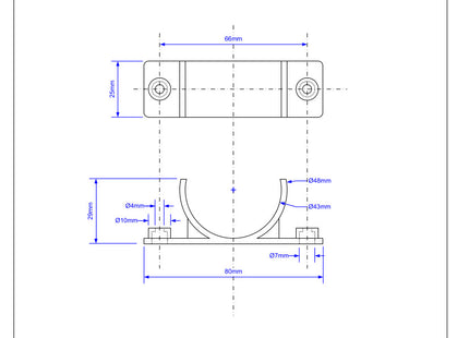 McAlpine T30-CLAMP 1½" Pipe Clip for Floor Mounted Discharge Pipe Installations