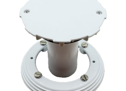 McAlpine FGTR118TOP-50 Conversion Kit to convert any TSG50 or TSG52 Gully to a sheet flooring gully with CP Brass Clamp Ring, Stainless Steel Grated Cover Plate and Dip Tube