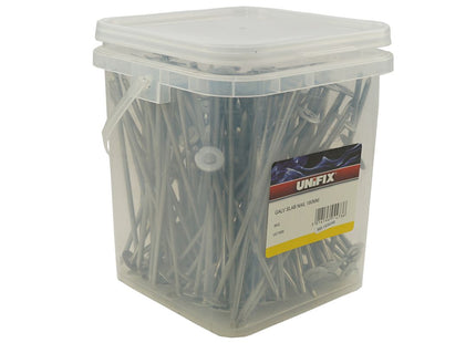 Unifix Galvanised Slab Nails - 180mm, 4kg Tub - UCGALVWHSLAB/215 - Perfect for Heavy-Duty Use