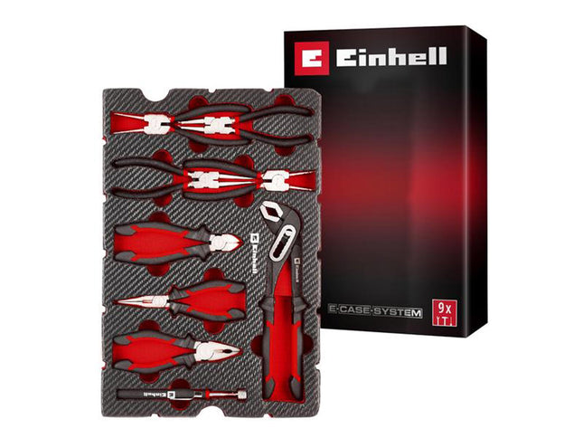 Einhell E-Case Inlay Pliers Set, 9 Piece