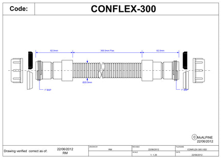 McAlpine CONFLEX-300 300mm Flexible Condensate Connector