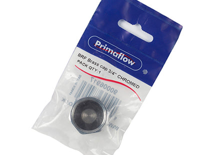 Primaflow Brass Cap 3/4" - Chrome - 9CPBC34