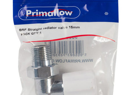 Primaflow Primapack Straight Radiator Valve 15mm