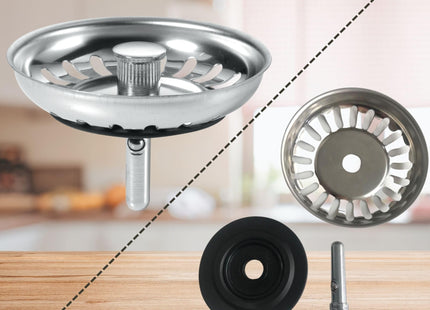 McAlpine BWSTSS-TOP Basket Strainer Waste Plug - Stemball Model (Pack of 6)