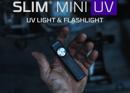Nebo Slim Mini UV Rechargeable LED Flashlight (Black) 150 Lm