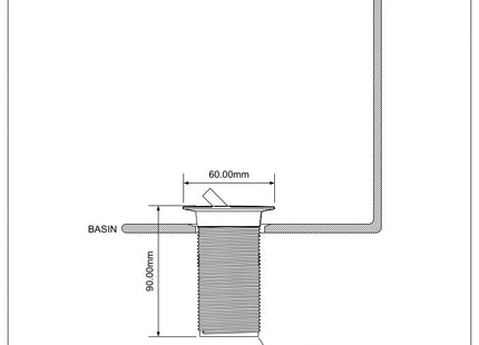 McAlpine CWU60SP-CB Chrome Plated Swivel Basin Waste