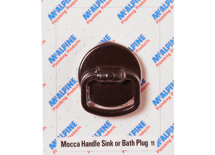 McAlpine CARD-11 Mocca Handle Sink Or Bath Plug - BP2H-MO