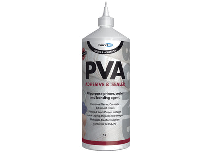 Bond-It Premium Pva Adhesive & Sealer. White. Size 1 Litre. (Box of 12)