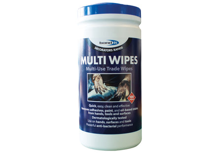 Bond-It Multi-Wipes. For Hands, Tools & Surfaces. White. Packed In 80'S. (Box of 480)