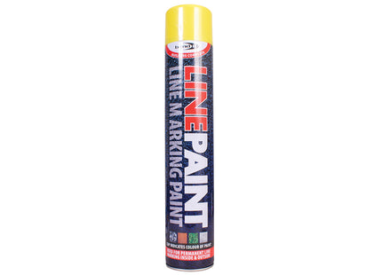 Bond-It Line-It Linemarker Paint. Yellow. Size 750ml. (Box of 12)