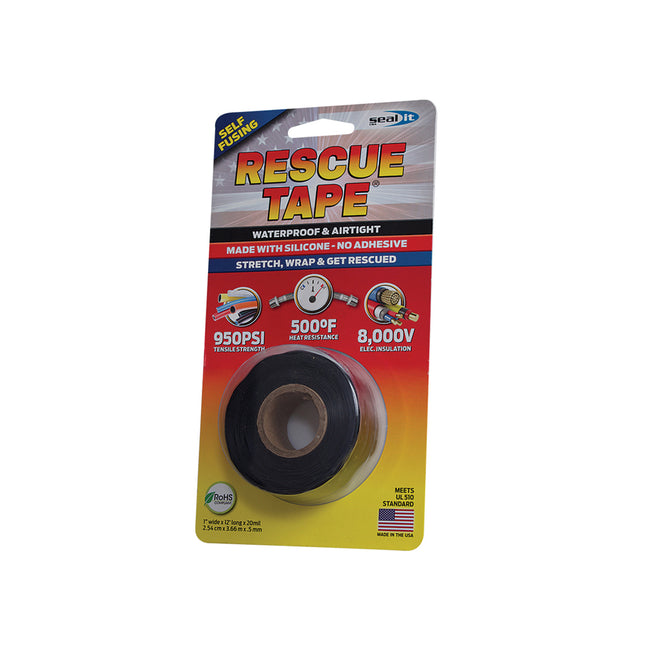 Bond-It Rescue Tape. Multi Purpose Repair Tape. Black. (Box of 8)