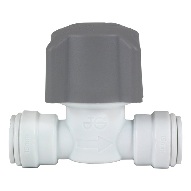 John Guest Speedfit Plastic Stop Valve 22mm (22STV/2) (Pack of 2)